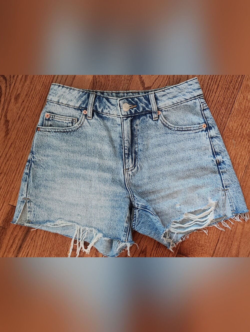 Garage Denim Shorts - Short Vintage Cut-off, Size 25